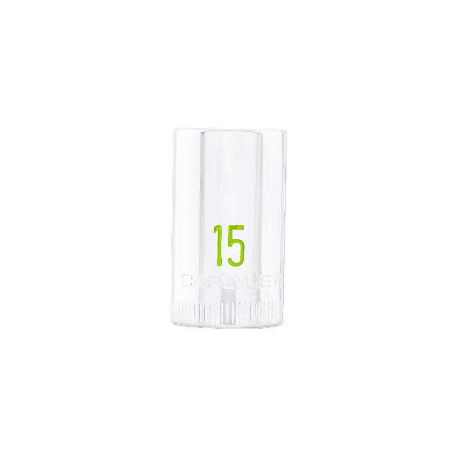 1/2DR 15MM 6PT CHROME SOCKET