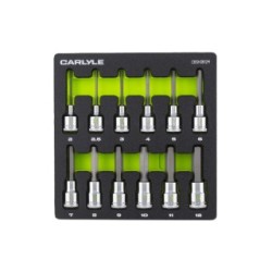 12PC 3/8DR HEX METRIC SOCKET SET