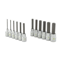 12PC 3/8DR HEX METRIC SOCKET SET