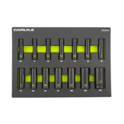 14PC 1/2DR 6PT DEEP IMP SKT 10-27MM