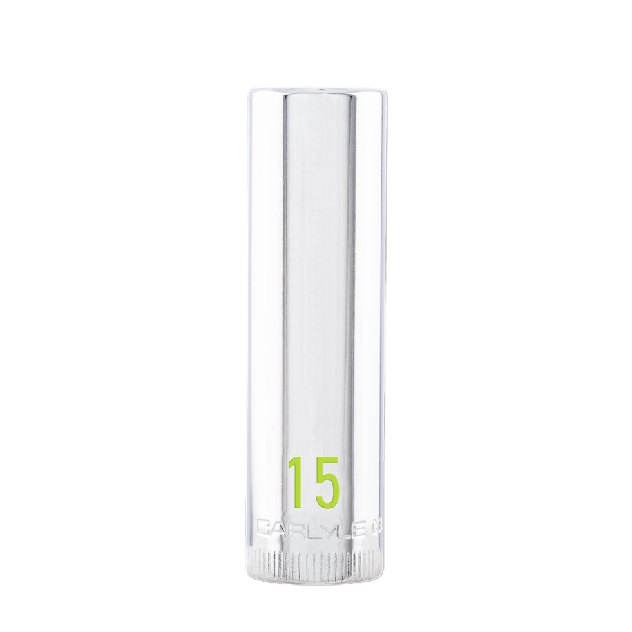 1/2 Drive 15mm 6 point deep chrome socket