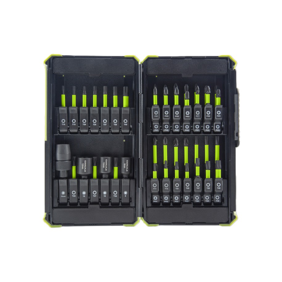 42 PC 1/4in Hex Impact Bit Set with Holder
