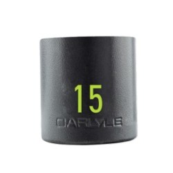 1/2in Drive 15mm 6 PT Stubby Impact Socket