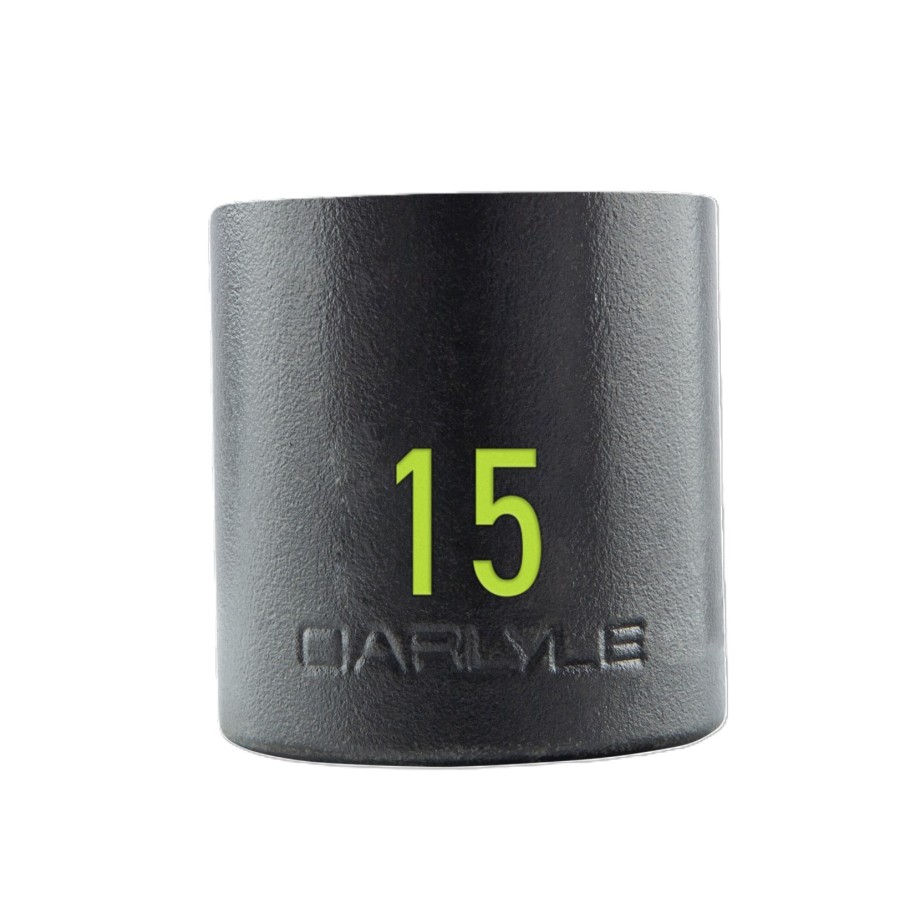 1/2in Drive 15mm 6 PT Stubby Impact Socket