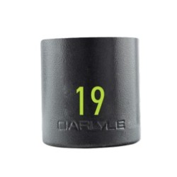 1/2in Drive 19mm 6 PT Stubby Impact Socket