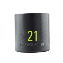 1/2in Drive 21mm 6 PT Stubby Impact Socket