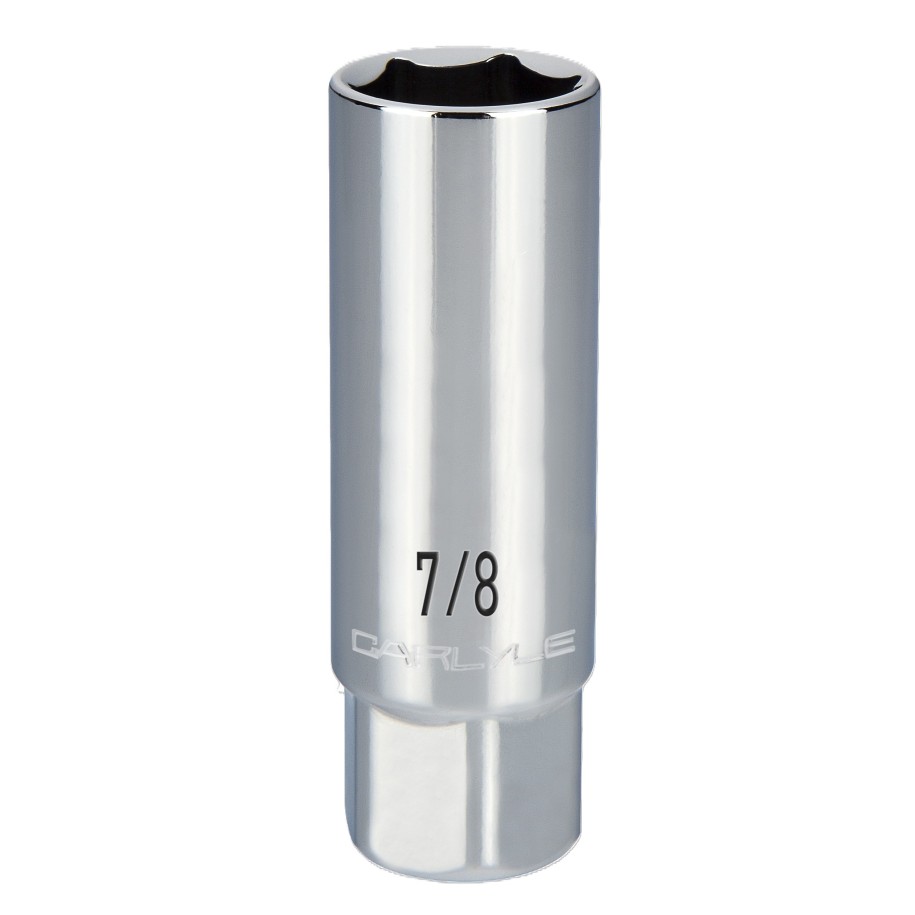 3/8in Drive 7/8in Chrome Spark Plug Socket