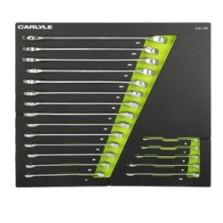 19 PC Metric 12 PT Long Combination Wrench Set