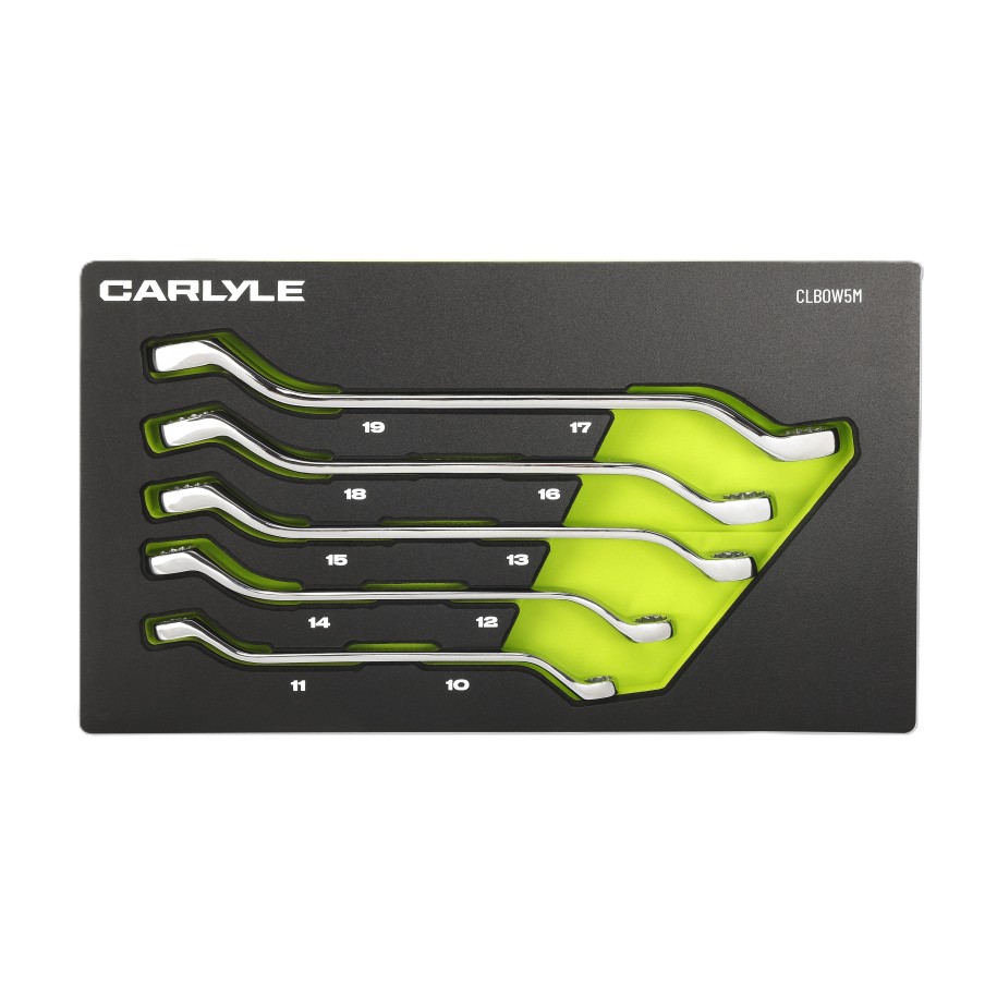 5 PC Metric 12 PT Double Box Offset Wrench Set
