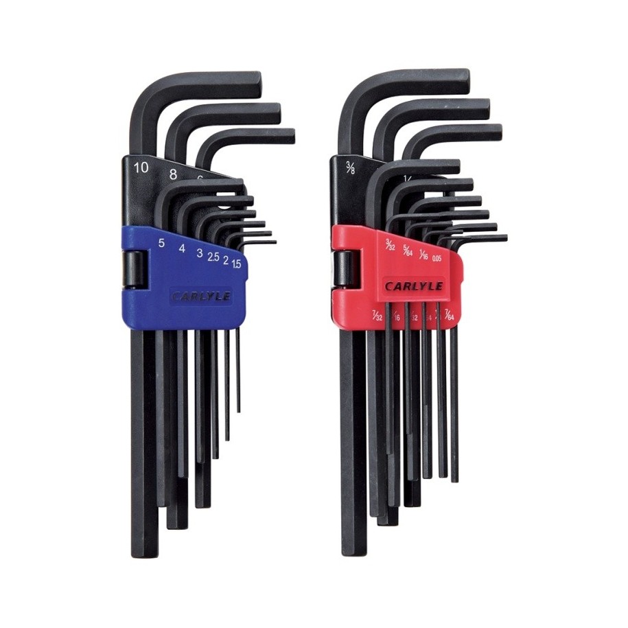 Hex Key Set Long Hex SAE & Metric Carlyle Hand Tools