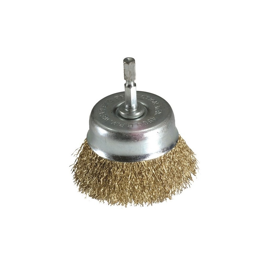Wire Brush - With Quick Chuck End - 75mm Type Cup Brush