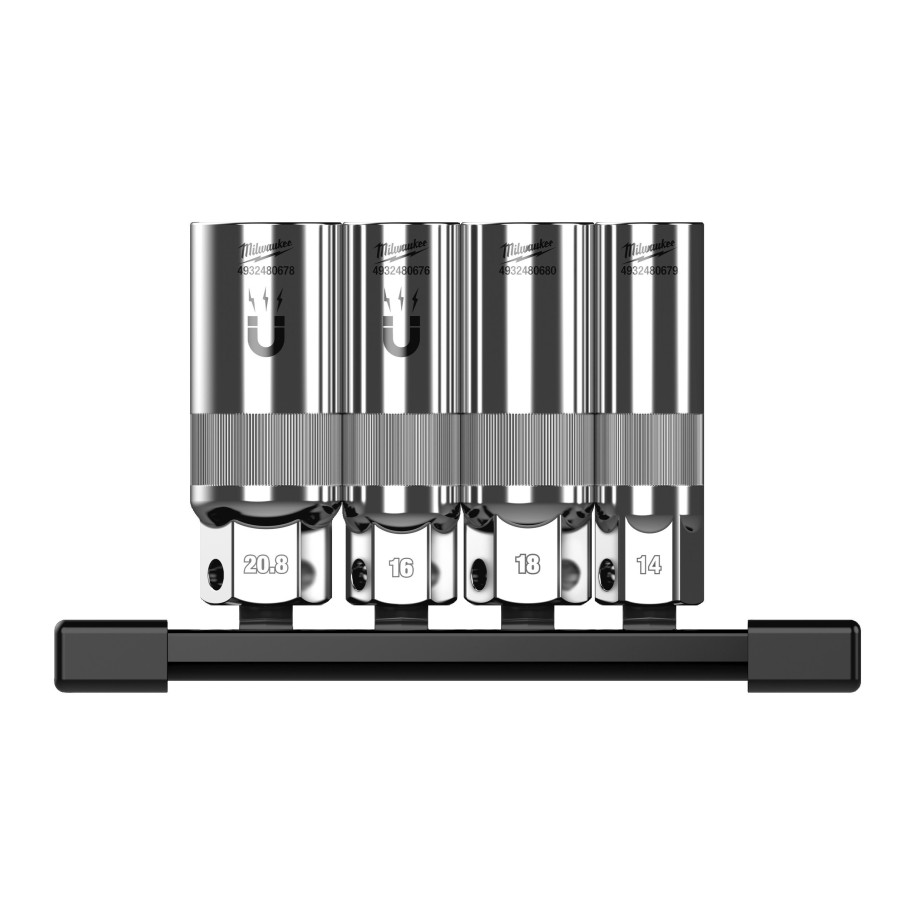 3/8IN SPARK PLUG SOCKET SET 4PC
