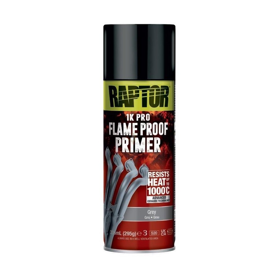 Raptor Flameproof Primer Grey Aerosol 400ml