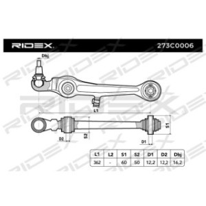 Control Trailing Arm - RIDEX 273C0006