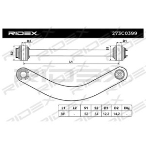 Control Trailing Arm - RIDEX 273C0399