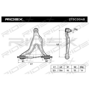 Control Trailing Arm - RIDEX 273C0048