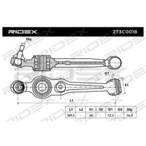 Control Trailing Arm - RIDEX 273C0018