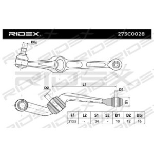 Control Trailing Arm - RIDEX 273C0028