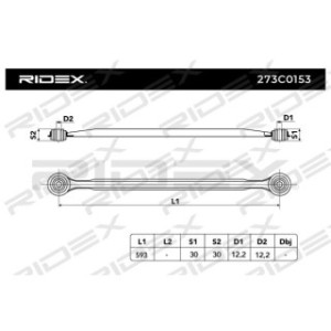 Control Trailing Arm - RIDEX 273C0153