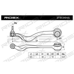 Control Trailing Arm - RIDEX 273C0045
