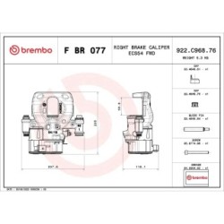 BREMBO Brake Caliper Pair for MERCEDES SPRINTER