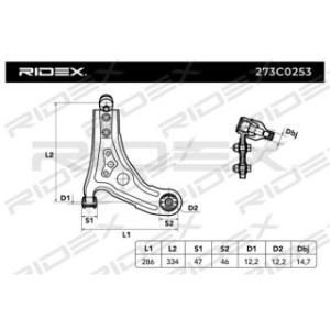 Control Trailing Arm - RIDEX 273C0253