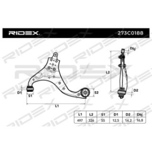 Control Trailing Arm - RIDEX 273C0188