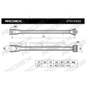Control Trailing Arm - RIDEX 273C0593