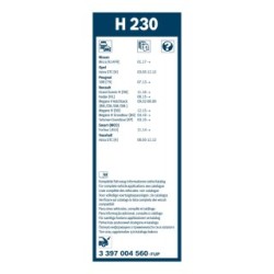 Rear Wiper Blade BOSCH 3397004560 for NISSAN VAUXHALL PEUGEOT &more..
