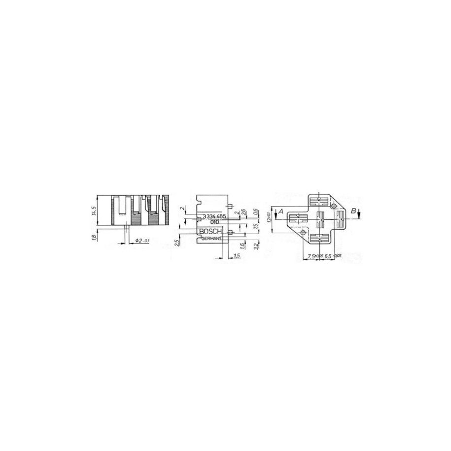 Plug Housing BOSCH 3334485010
