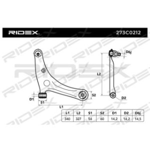Control Trailing Arm - RIDEX 273C0212