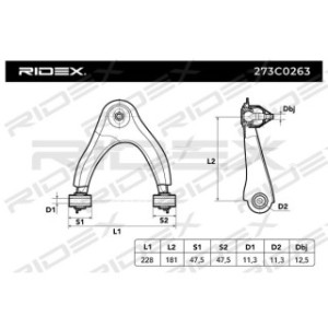 Control Trailing Arm - RIDEX 273C0263