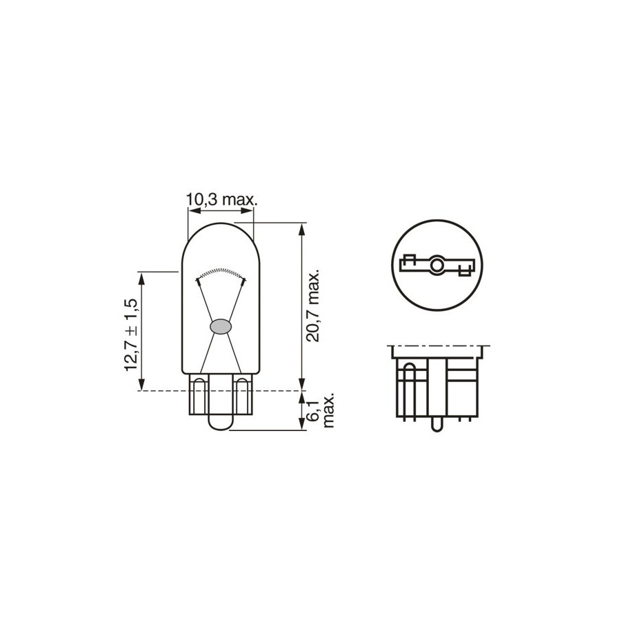 Direction Indicator Bulb BOSCH 1987301052 for ABARTH ALFA ROMEO &more..