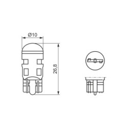 Direction Indicator Bulb BOSCH 1987301505 for ABARTH ALFA ROMEO &more..