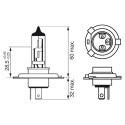 Spotlight Bulb BOSCH 1987301160
