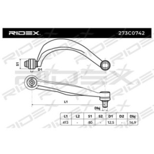 Control Trailing Arm - RIDEX 273C0742