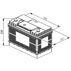 Starter Battery BOSCH 0092L40340