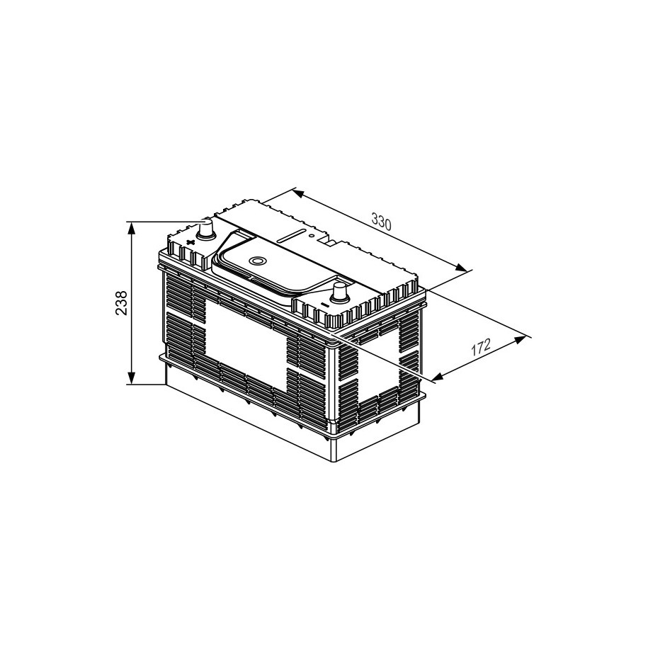 Starter Battery BOSCH 0092L40340