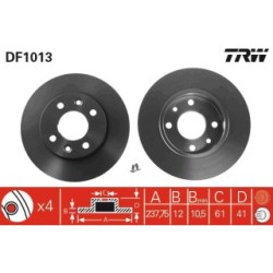 Buy Brake Disc TRW DF1013 for DACIA RENAULT 6001547684
