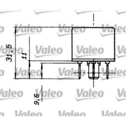 Main Current Relay VALEO 643818 OE 3467AA