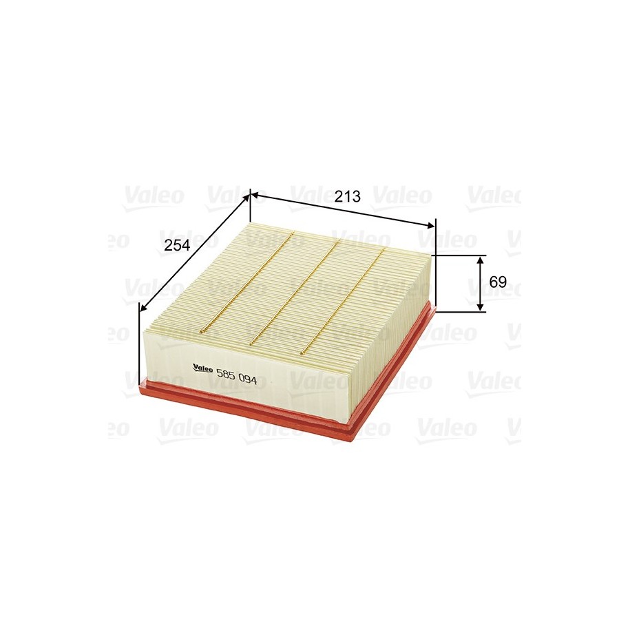 Buy Air Filter VALEO 585094 for AUDI SKODA VW 059133843