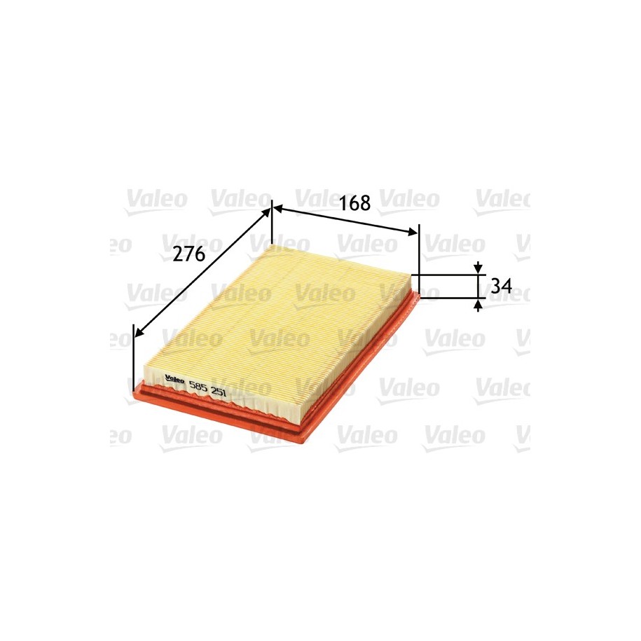 Buy Air Filter VALEO 585251 for MINI MINI 1491749