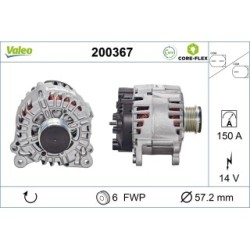 Buy Alternator VALEO 200367 for AUDI A4 A5 Q5 059903019C