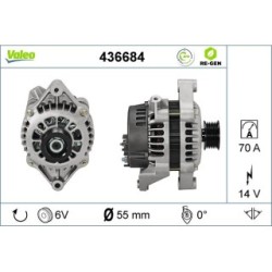 Alternator VALEO 436684 for CHEVROLET FIAT VAUXHALL 1204105