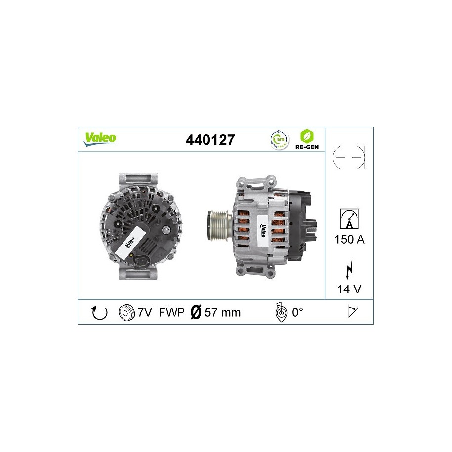 Alternator VALEO 440127 for MERCEDES C-CLASS E-CLASS SPRINTER