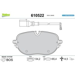 Brake Pad Set VALEO 610522 for CUPRA VW BORN ID.3 1EA698151