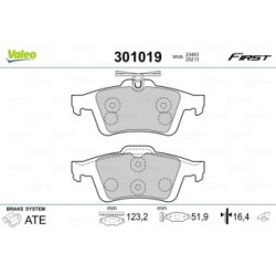 Buy Brake Pad Set VALEO 301019 for FORD VOLVO 1233679
