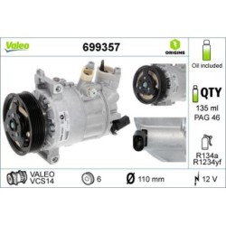 AC Compressor VALEO 699357 for AUDI CUPRA NISSAN PROTON