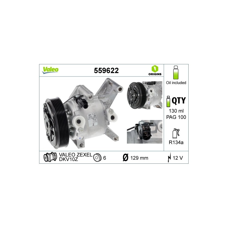 Buy AC Compressor VALEO 559622 BJL9-61-450