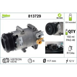 AC Compressor VALEO 813729 for FORD B-MAX FOCUS 1774907
